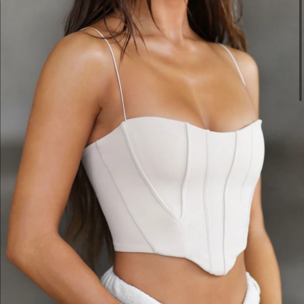 JOAH BROWN CONTOUR CORSET IN SUDEDED YUMA